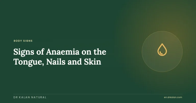 Signs of Anaemia on the Tongue, Nails and Skin