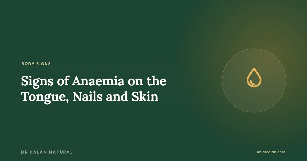 Signs of Anaemia on the Tongue, Nails and Skin
